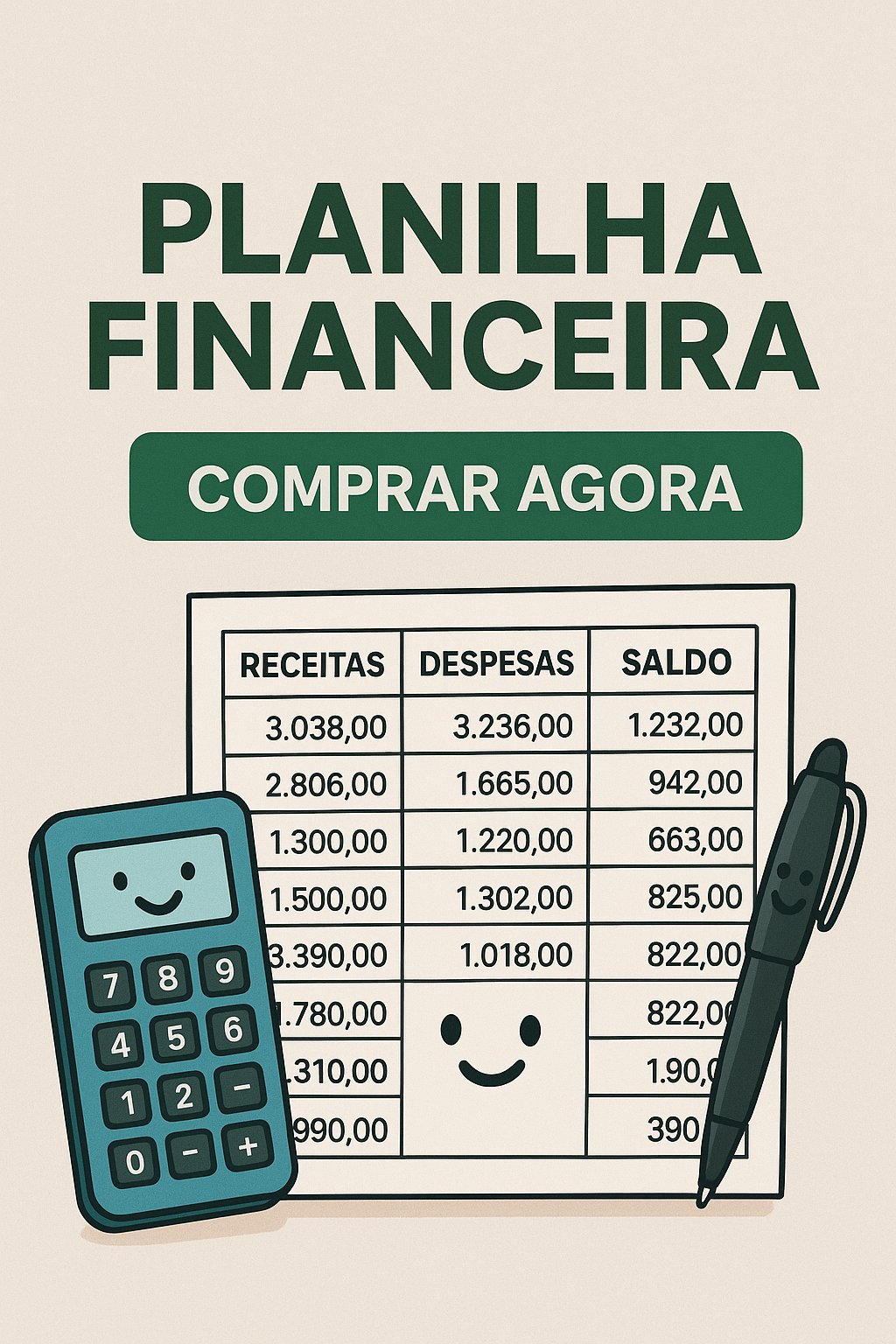 Planilha financeira